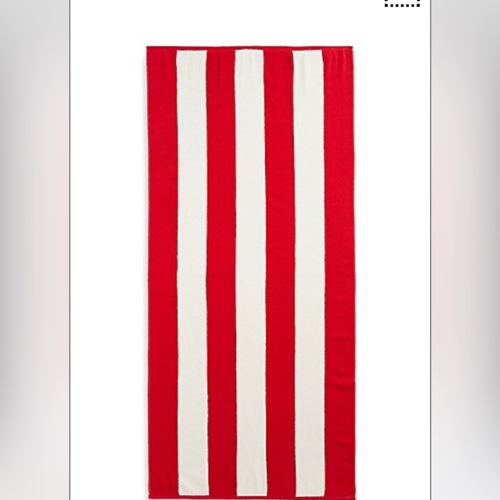 Hudson Bay (HBC) stripes light weight beach towel: Racing Red